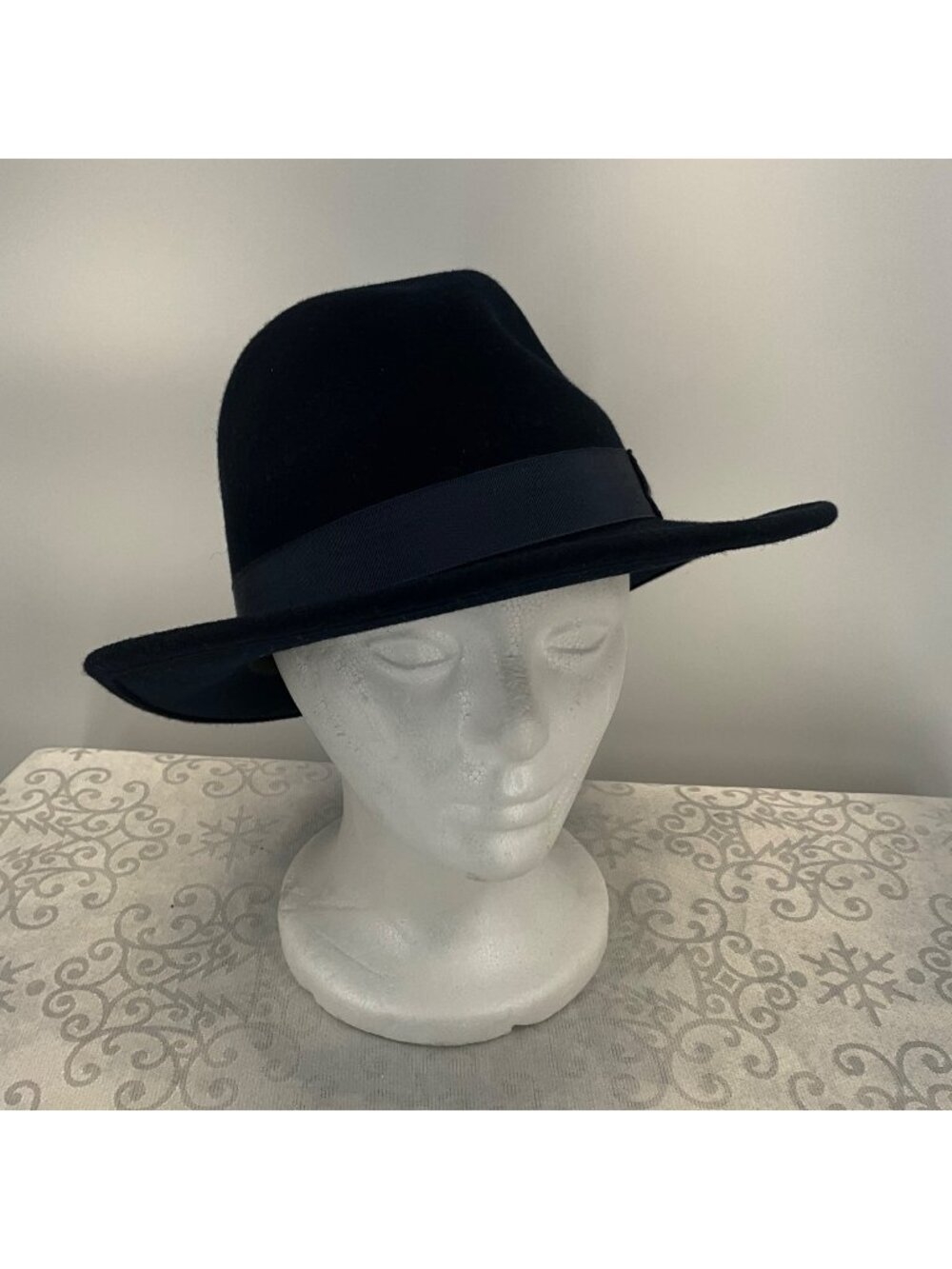 Bailey‎ Of Hollywood Small Curtis LiteFelt Water-Repellent Fedora Hat Navy